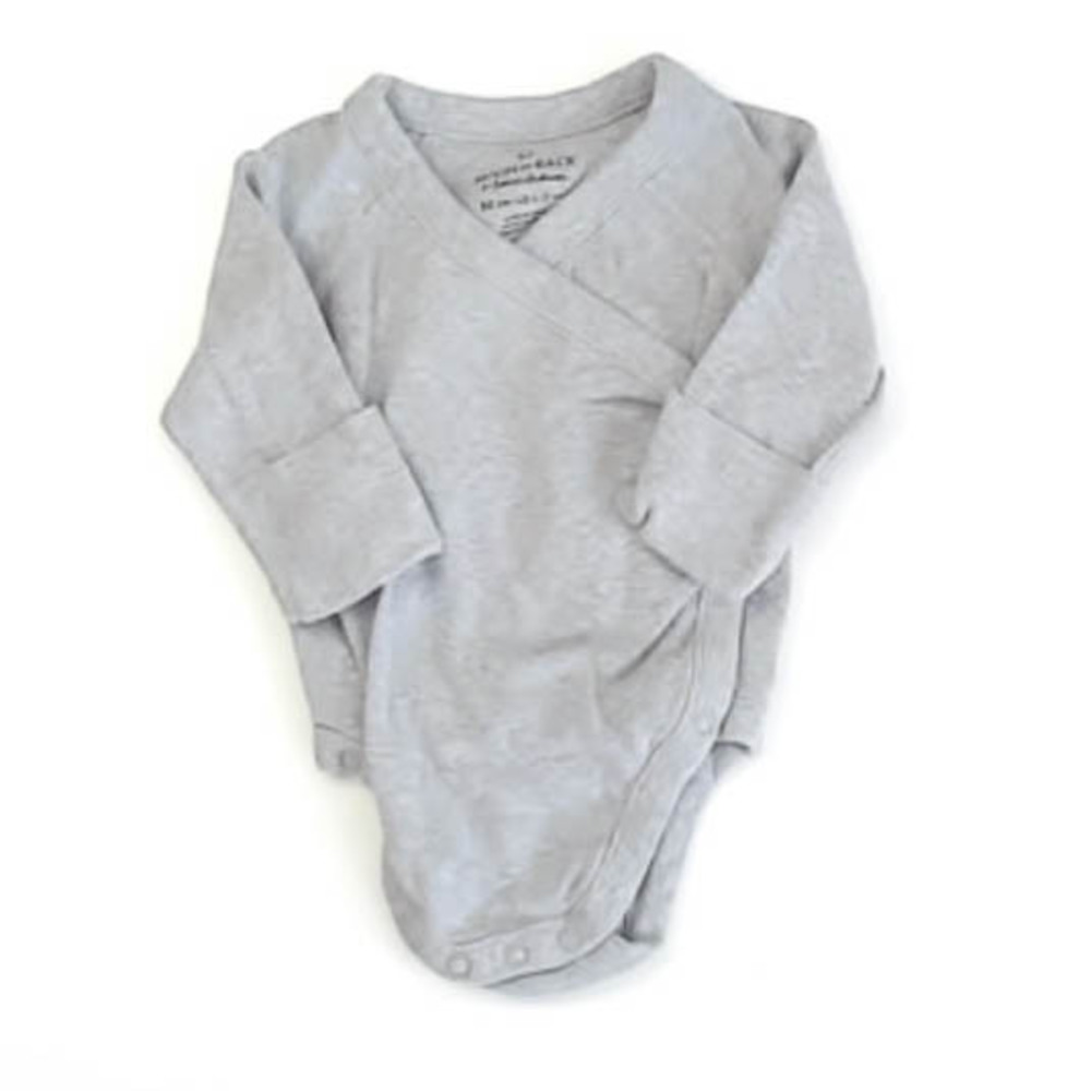 Moon And Back Boys Gray Onesie size: 0-3 Months